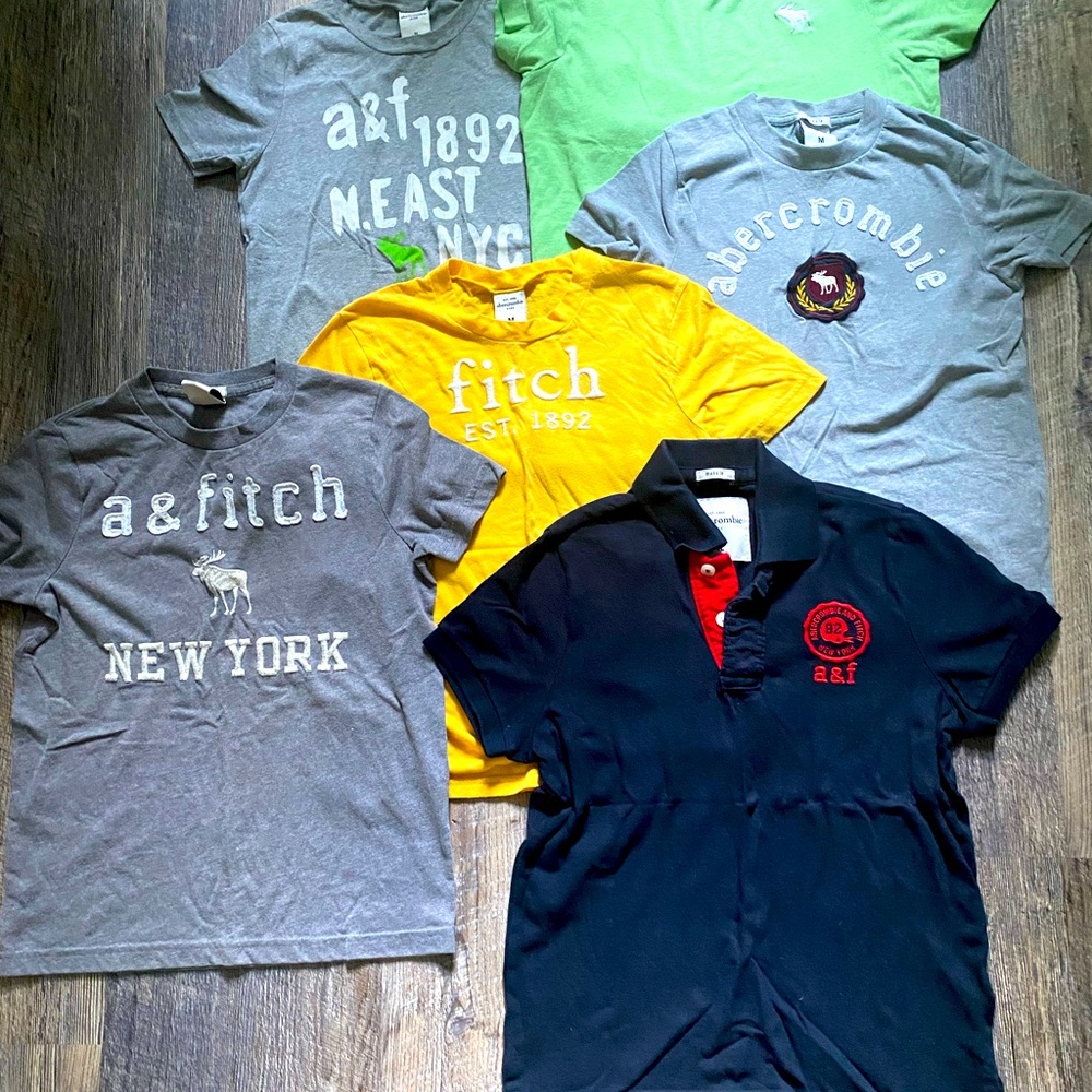 Boys Abercrombie kids shirt sleeve lot